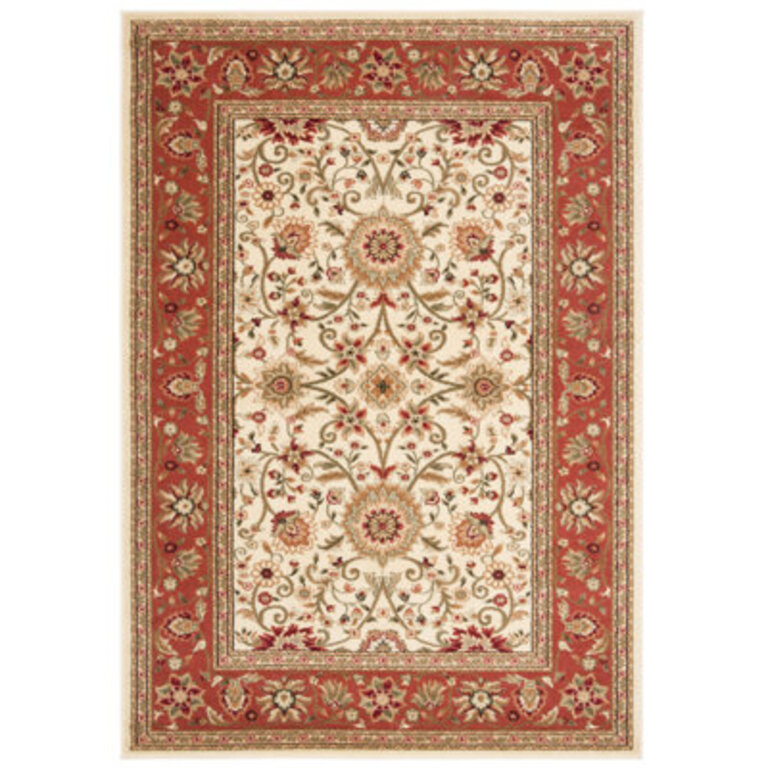Malayah Oriental IvoryRust Area Rug