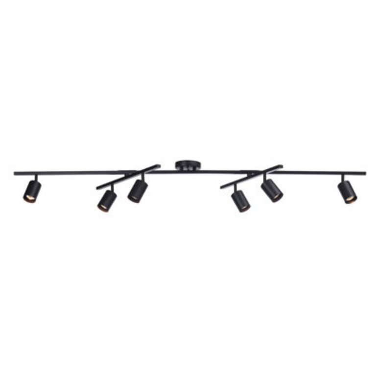 6425 6 -Light Fixed Track Track Kit with Dimmable and Adjustable Head