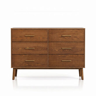 Nevio 47W Wood 6-Drawer Dresser