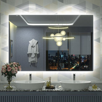 Wayfair Basics UL Certified LED Anti-Fog Tempered Glass BathroomVanity Mirror