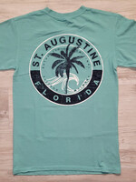 U.S. Apparel Flip Circle Bisquay Aqua S/S T-shirt