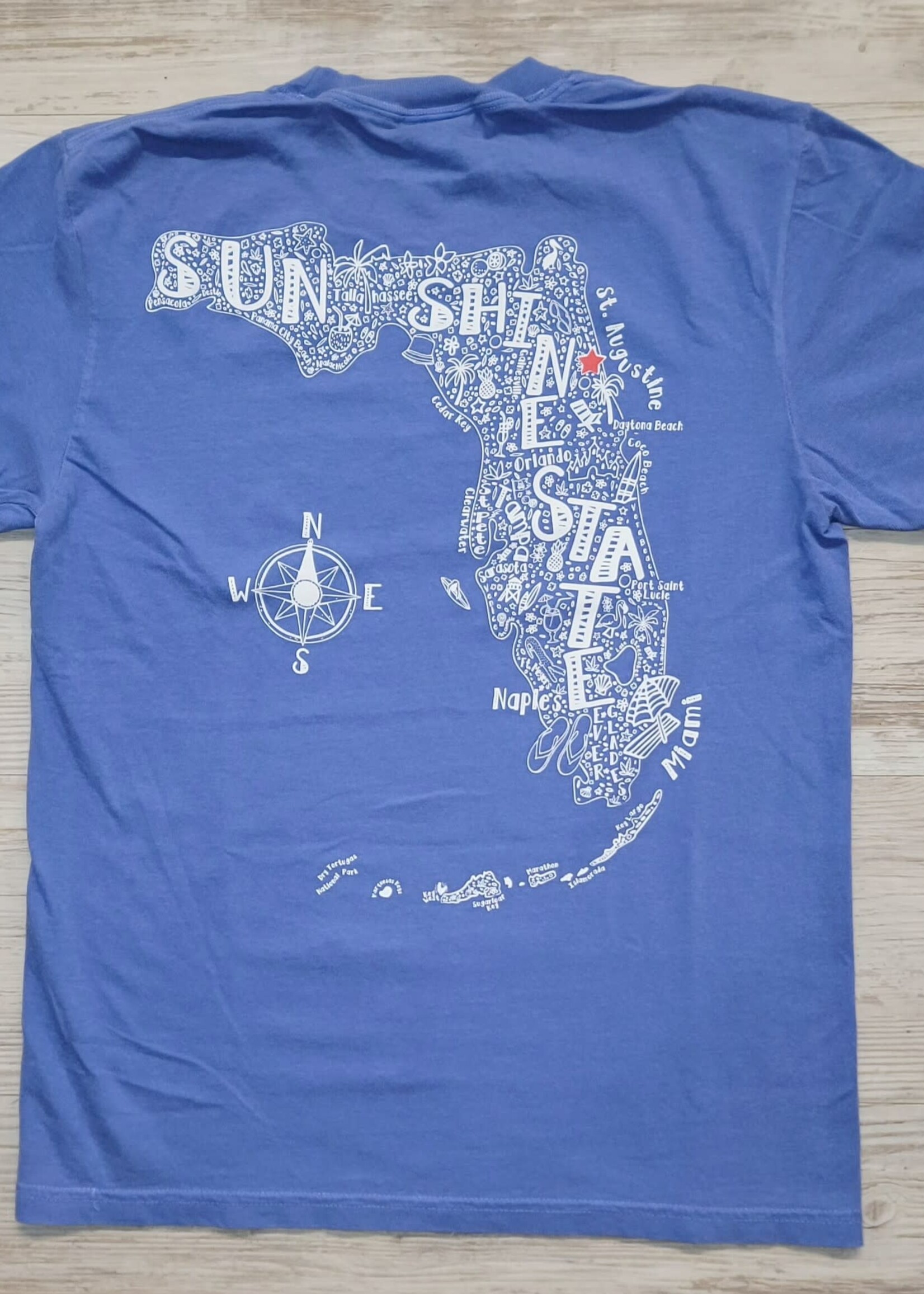Comfort Colors Florida Words Flo Blu S/S T-shirt