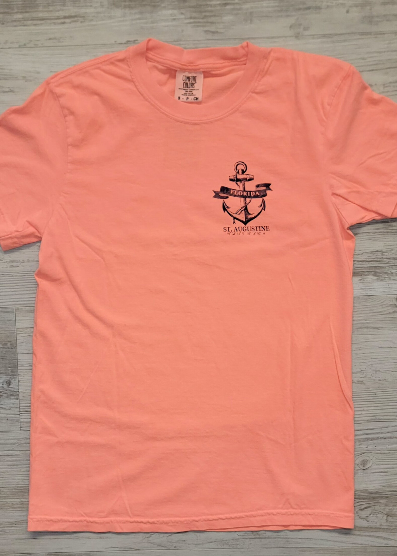 Comfort Colors St Augustine Compass Neon Orange S/S T-shirt