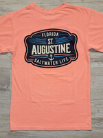 Comfort Colors Saltwater Life Anchor Neon Orange S/S T-shirt