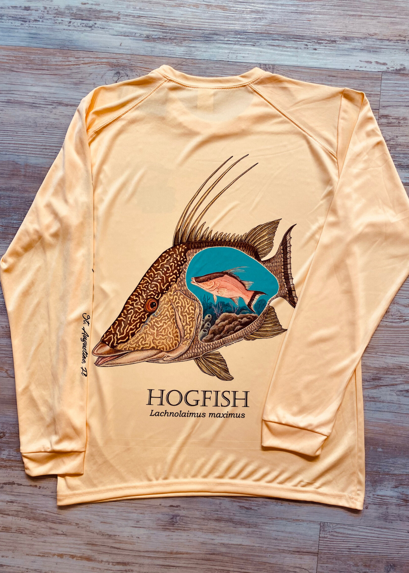 Briney Deep BD Hogfish L/S Perf Peach