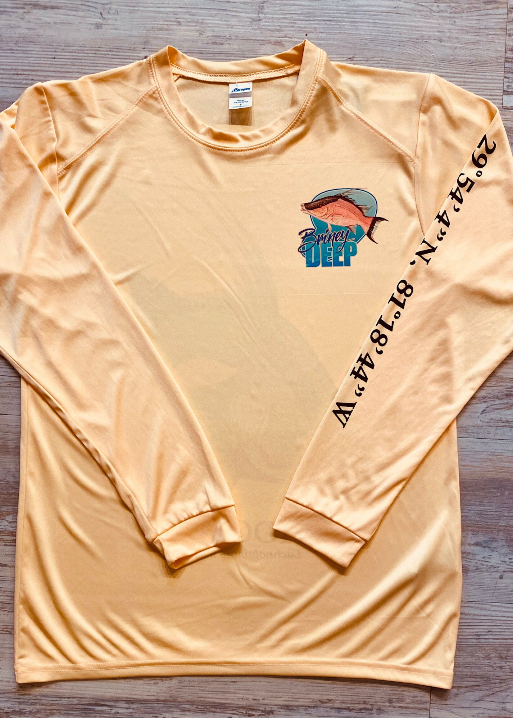 Briney Deep BD Hogfish L/S Perf Peach