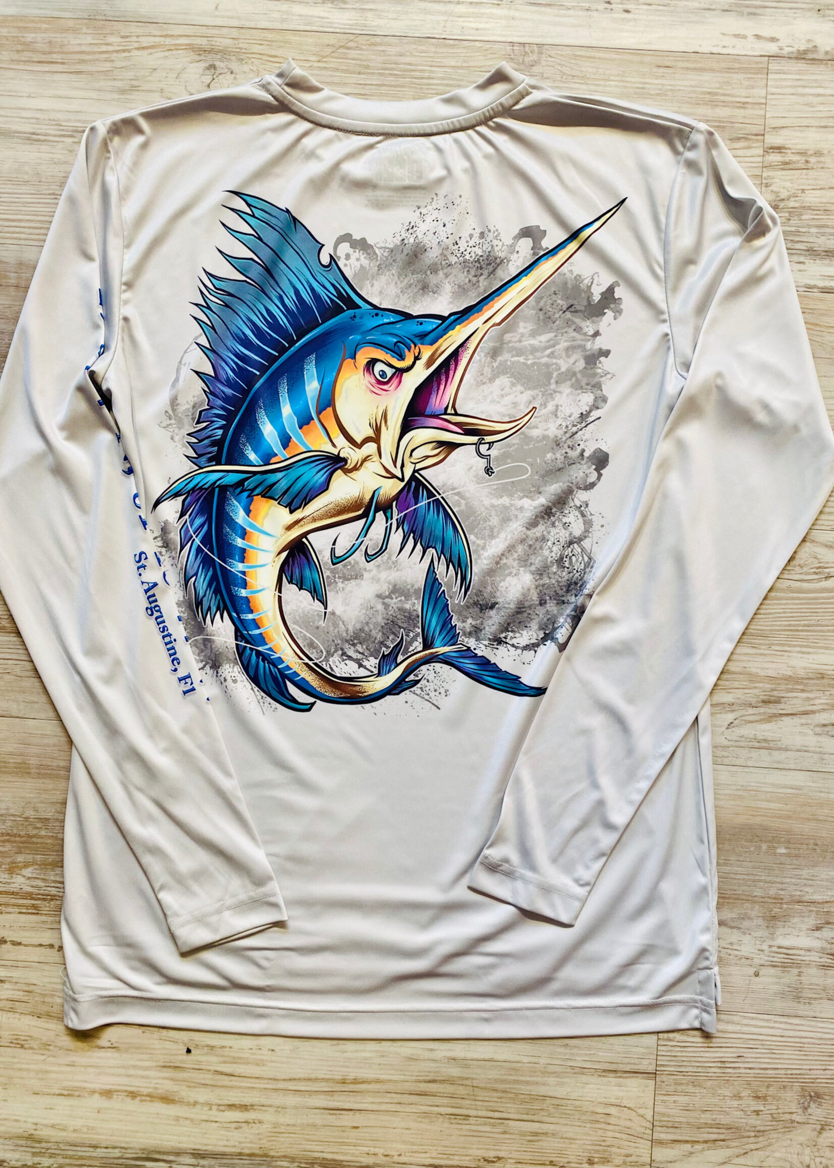 Briney Deep BD Crazy Marlin L/S Perf Silver