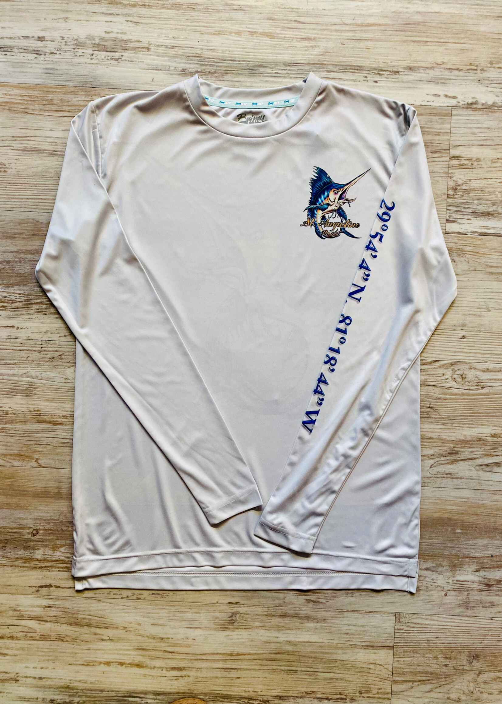 Briney Deep BD Crazy Marlin L/S Perf Silver