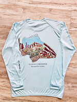 Briney Deep BD Nassau Grouper L/S Performance Aqua