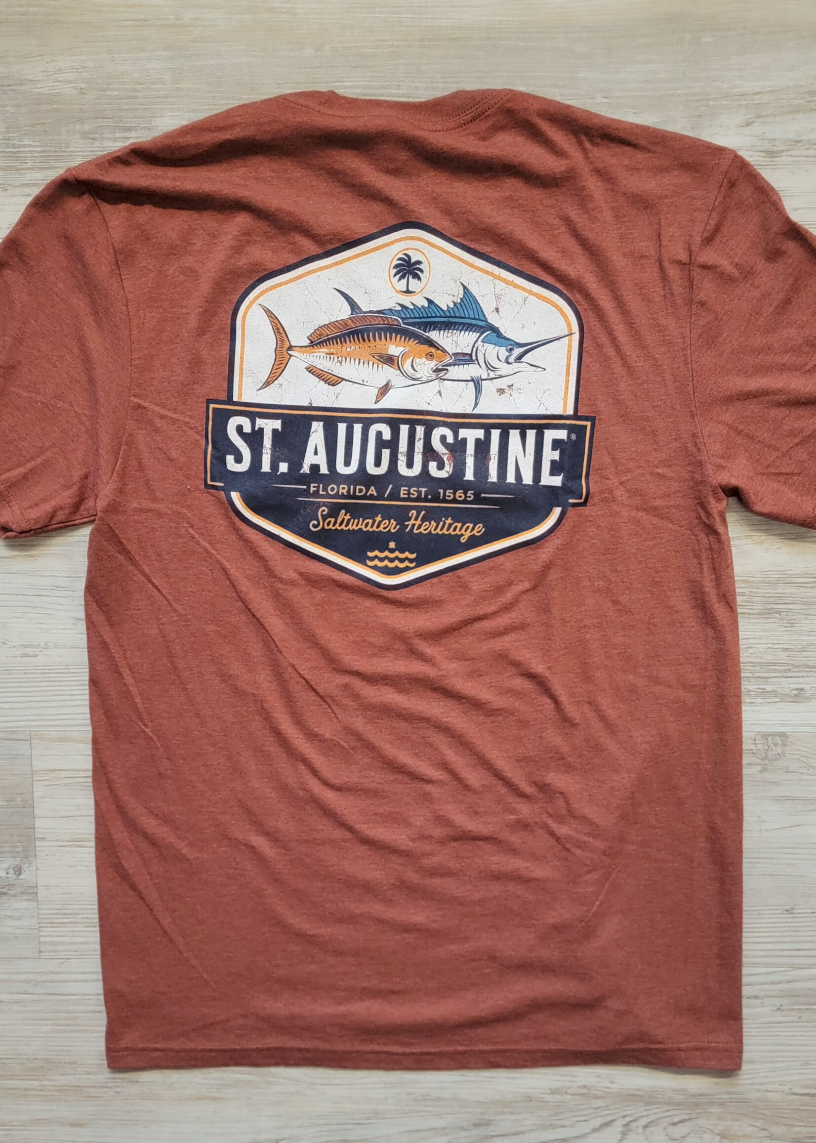 District Saltwater Heritage S/S Russet T-Shirt