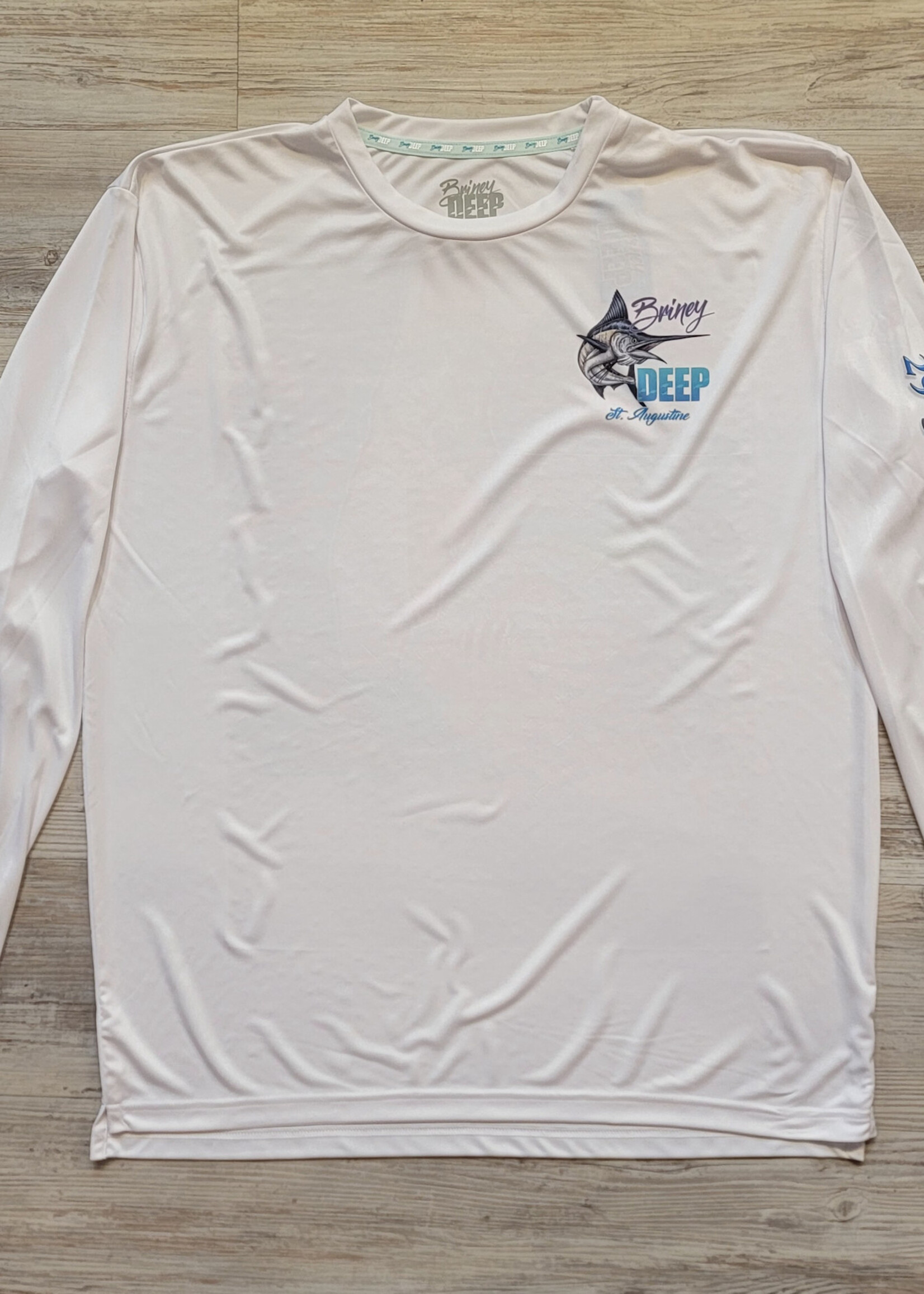 Briney Deep BD Florida Fish L/S Perf White