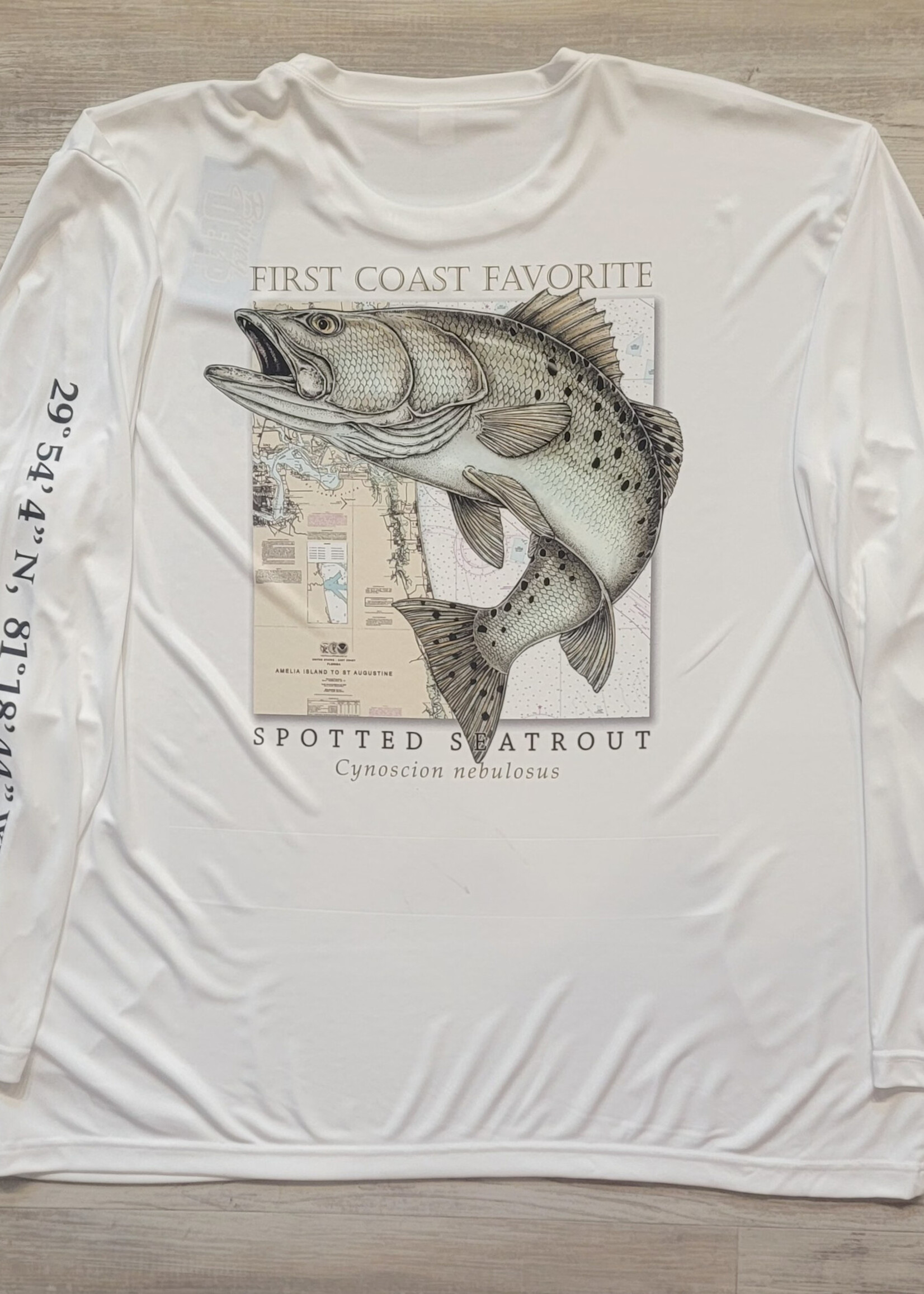 Briney Deep BD Sea Trout L/S Perf White