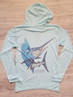 Briney Deep BD Sailfish L/S Hoodie Aqua
