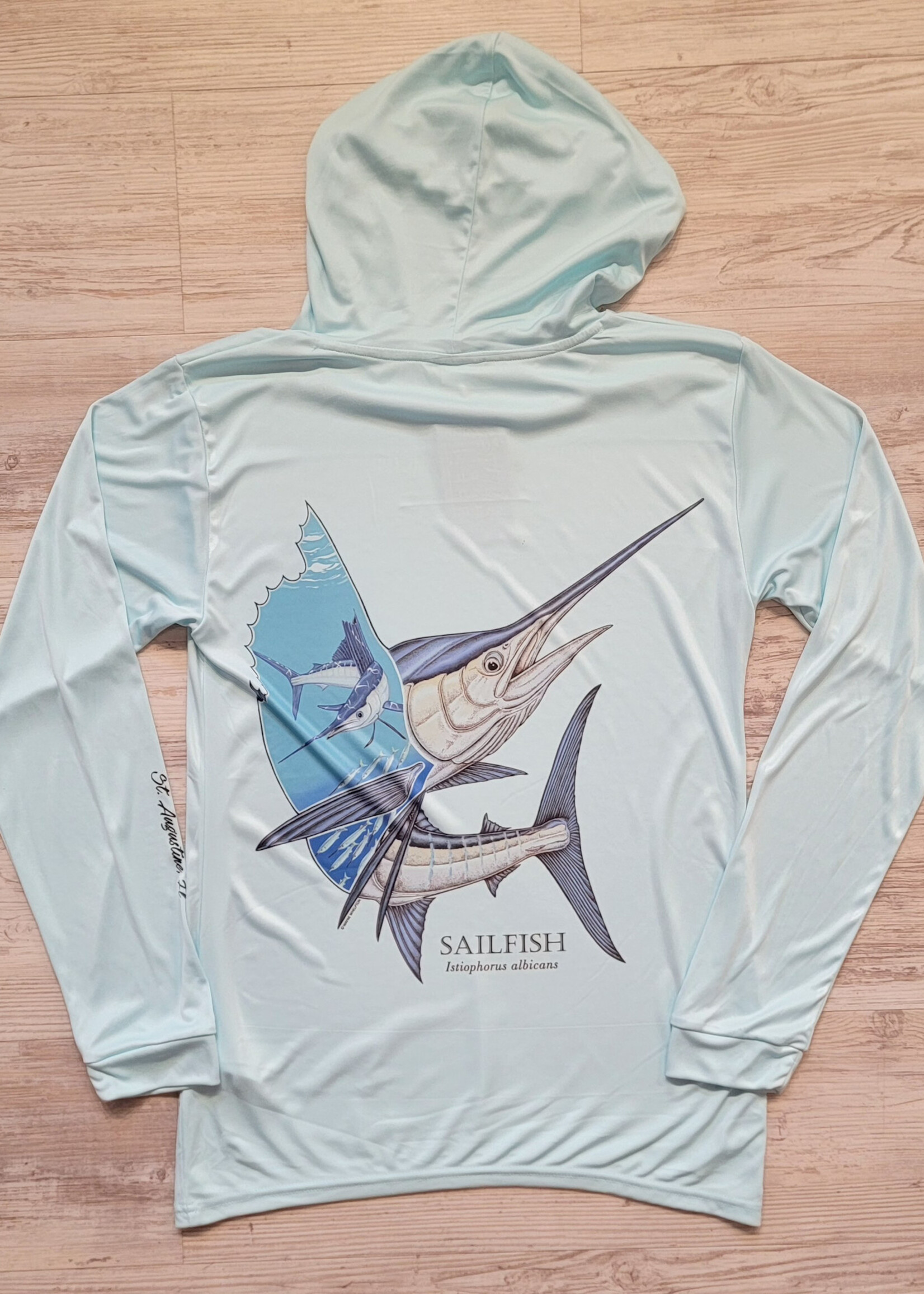 Briney Deep BD Sailfish L/S Hoodie Aqua