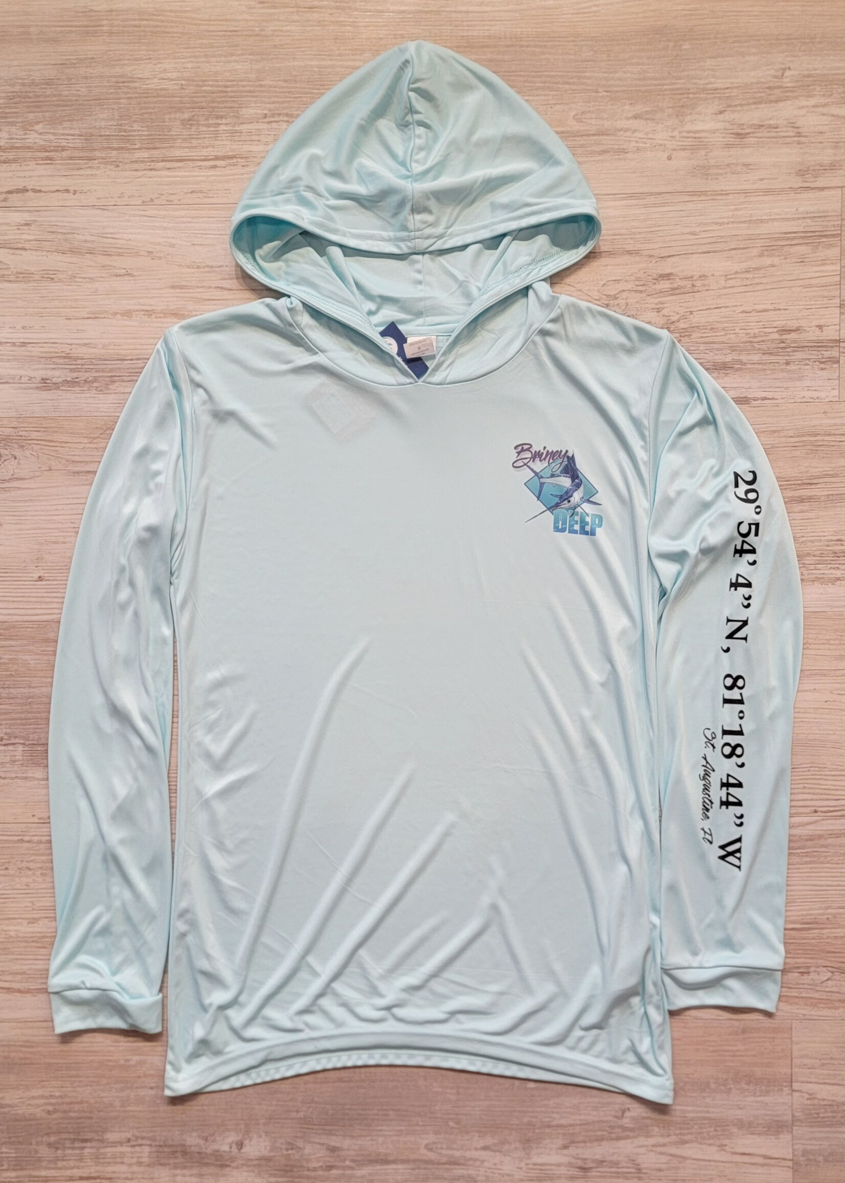 Briney Deep BD Sailfish L/S Hoodie Aqua