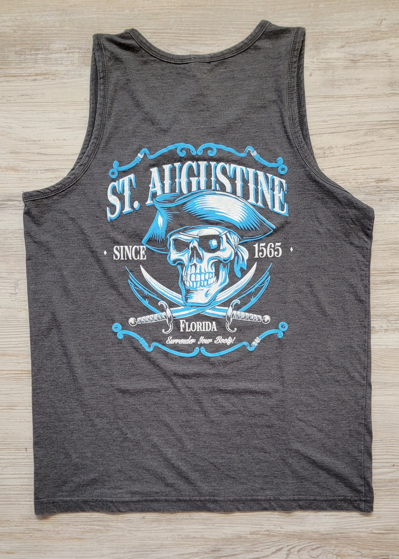 US Apparel Pirates Black Adult Tank Top