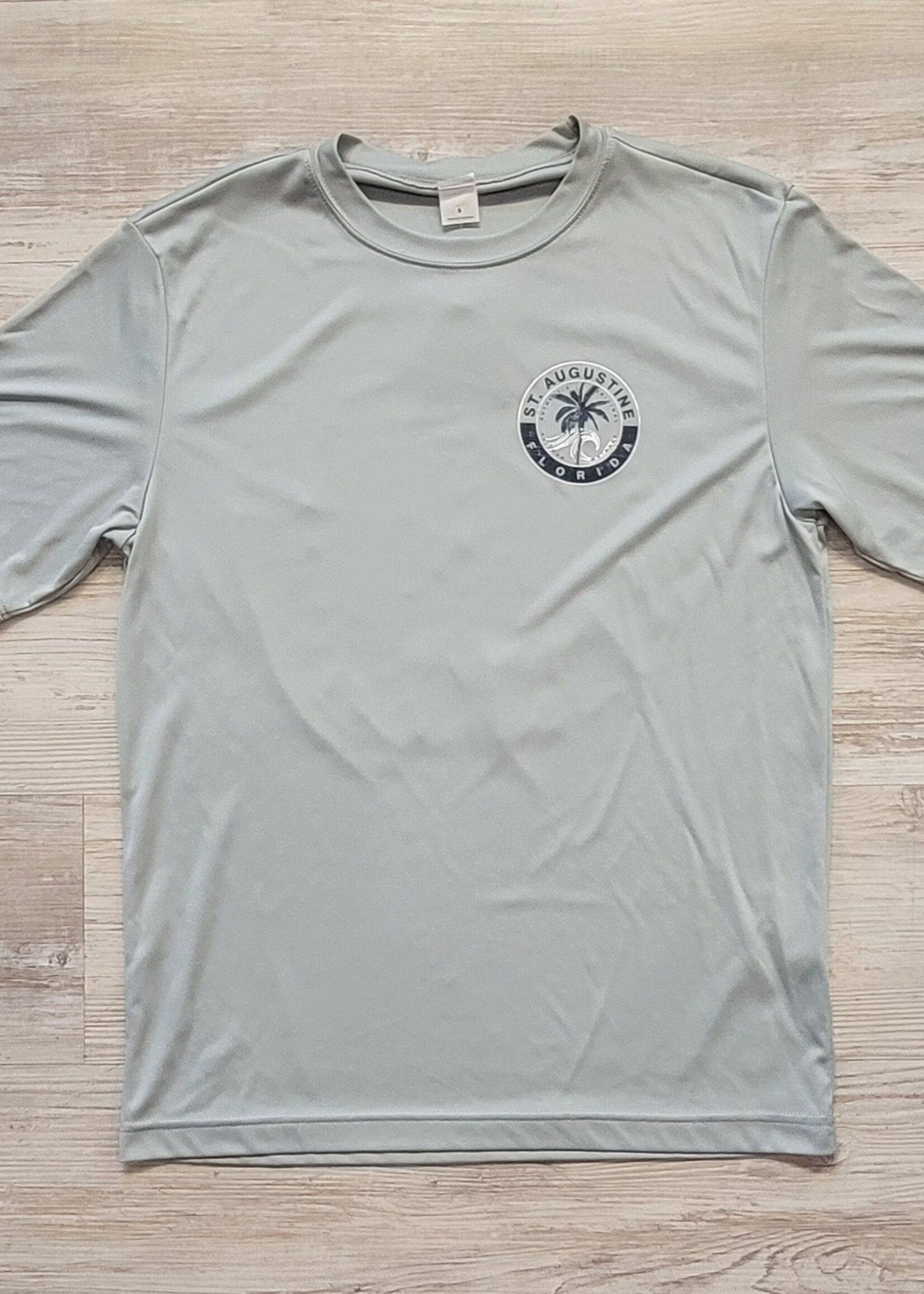 Sport-Tek Flip Circle S/S Perf Grey