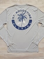 Sport-Tek Flip Circle L/S Perf Grey