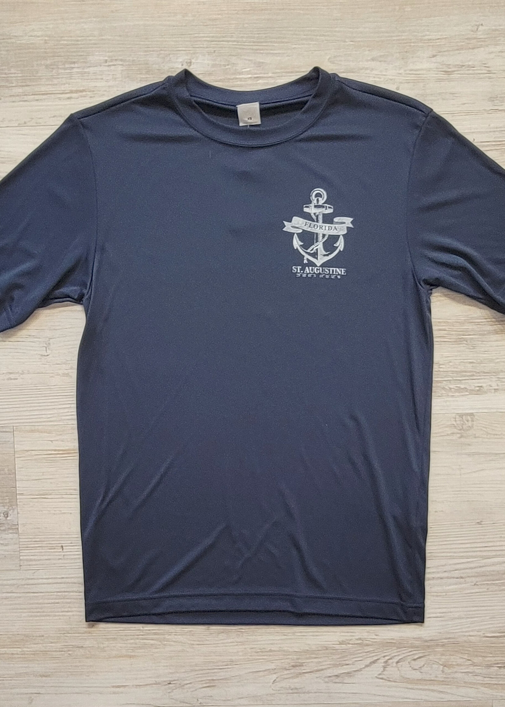 Sport-Tek St Augustine Compass S/S Perf Navy