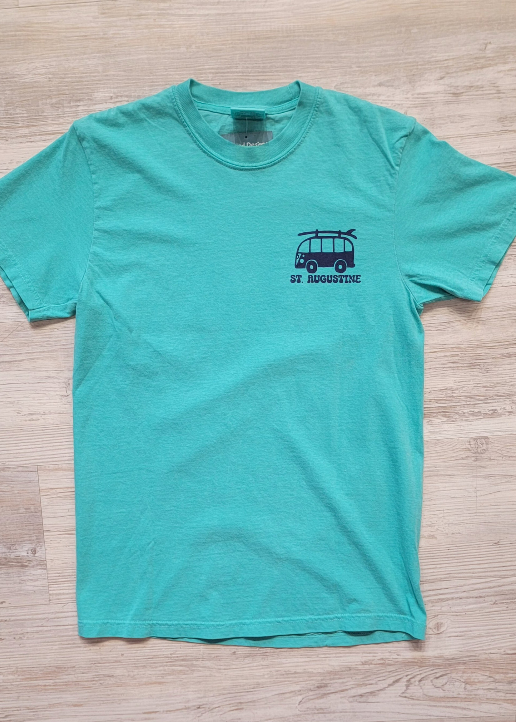 Comfort Colors BH Peace Bus Island Green S/S T-shirt
