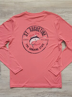 Sport-Tek Vintage Marlin L/S Perf Guava