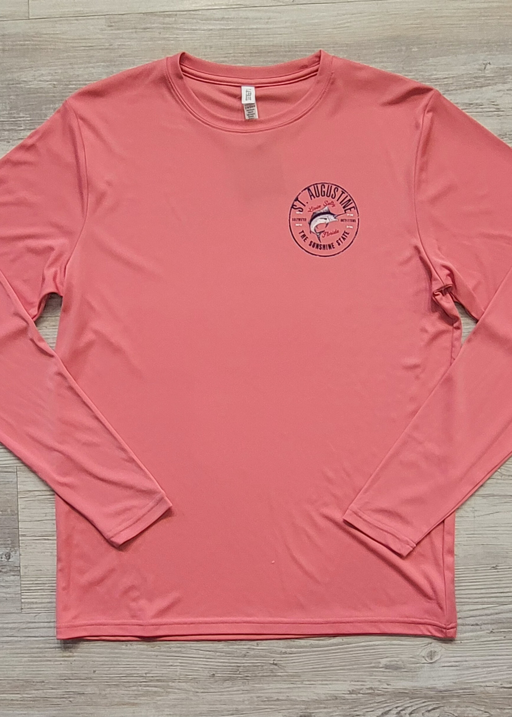 Sport-Tek Vintage Marlin L/S Perf Guava