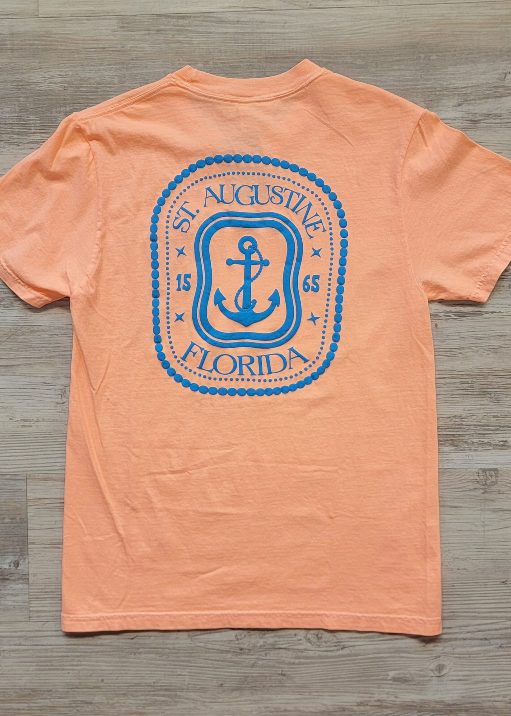 Comfort Colors Puff Anchor S/S Neon Cantaloupe