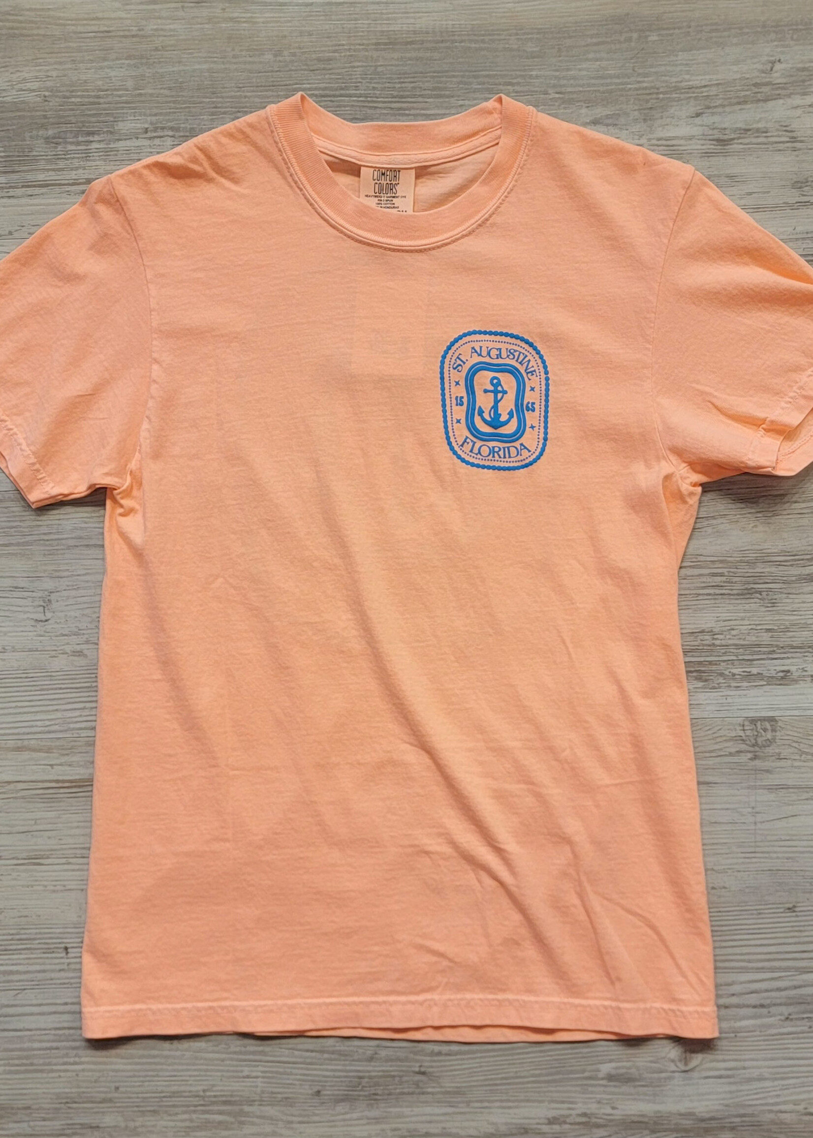 Comfort Colors Puff Anchor S/S Neon Cantaloupe