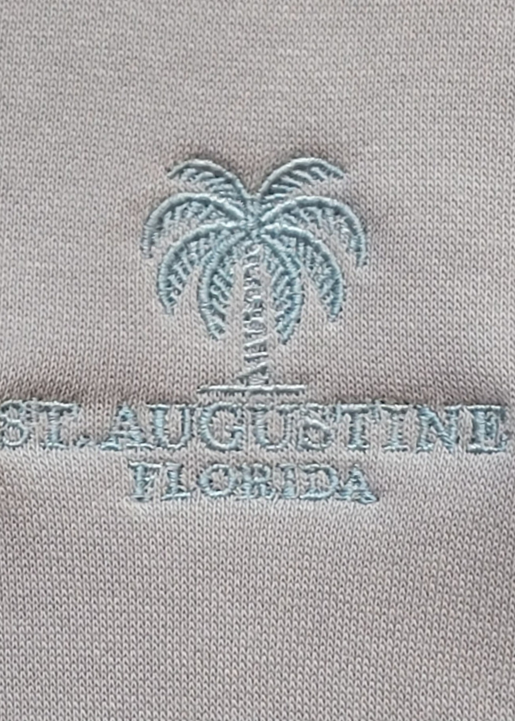 US Apparel Quarter Zip Mockneck Palm Design