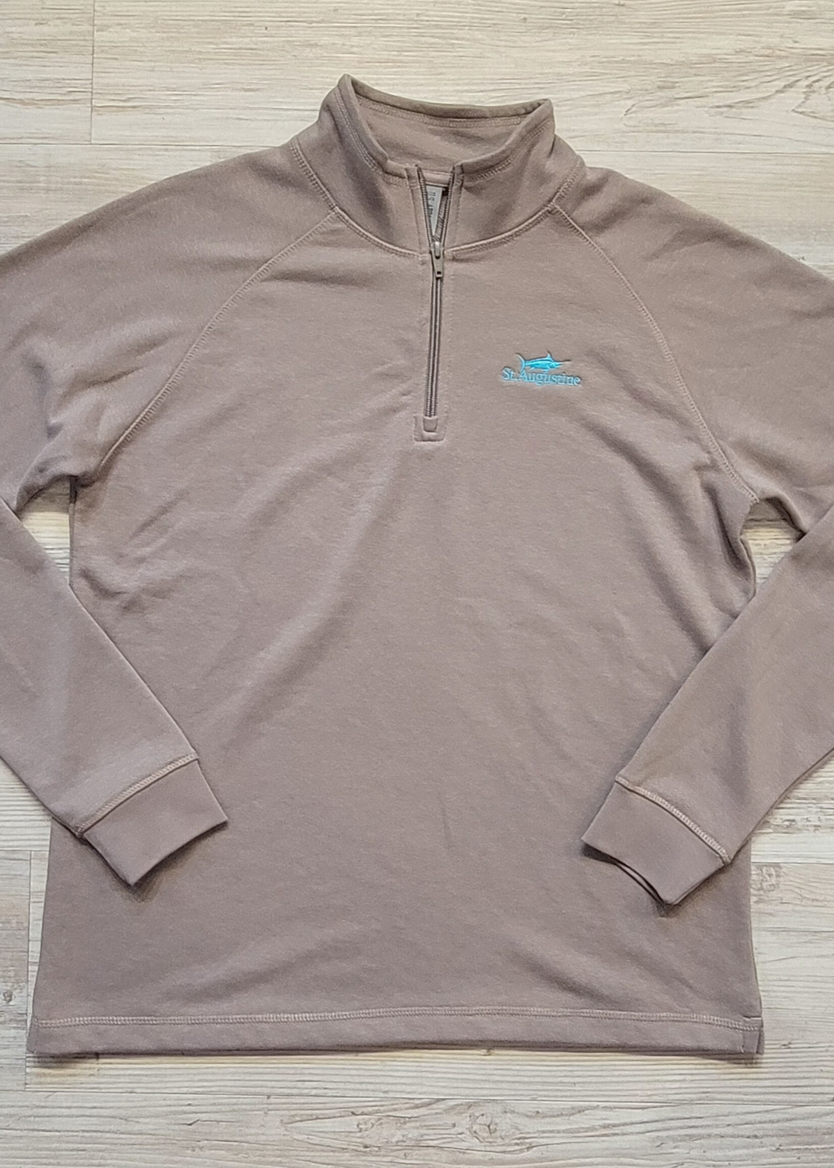 US Apparel Quarter Zip Mockneck Marlin Design