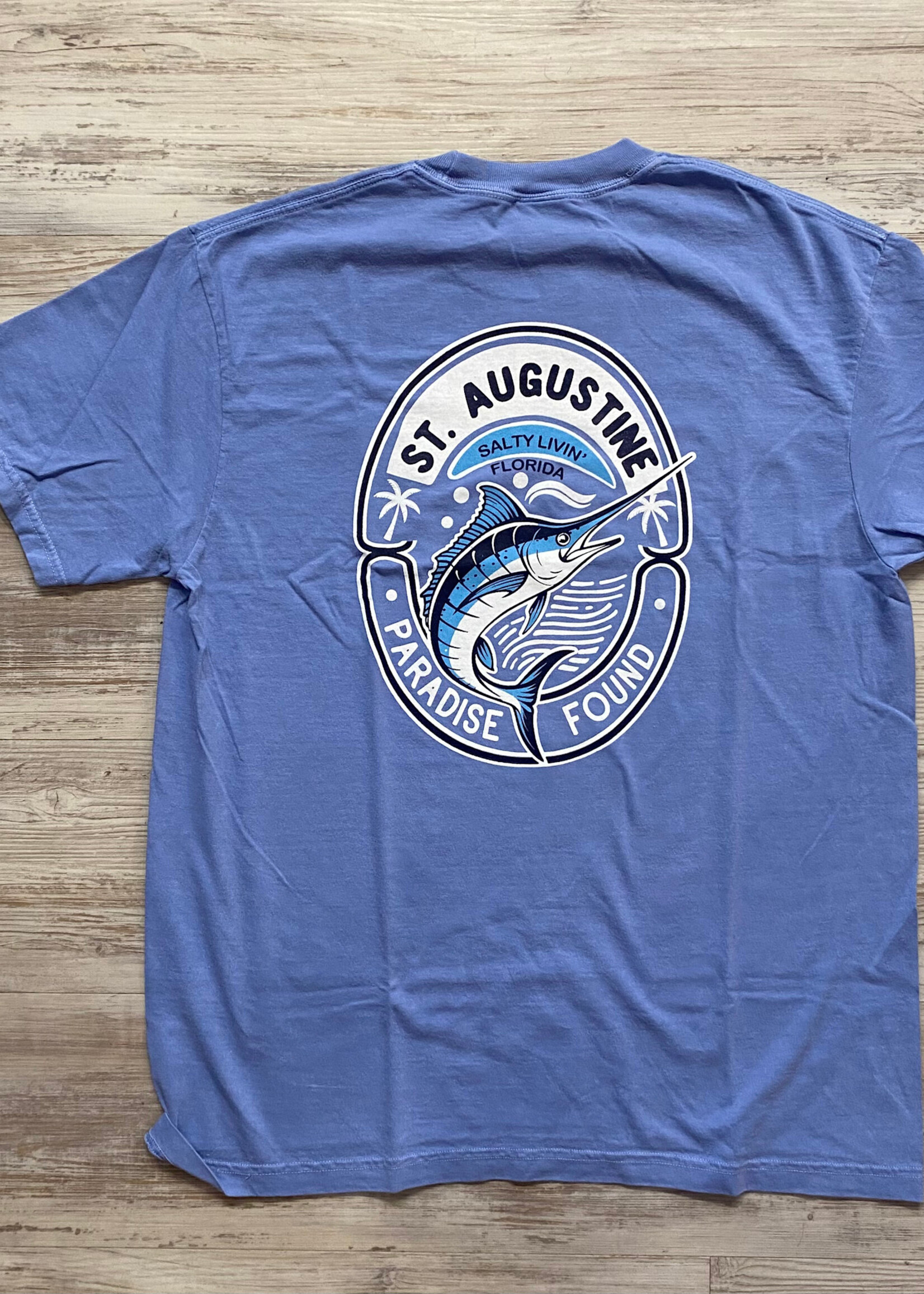 Comfort Colors Salty Living Marlin S/S Washed Denium