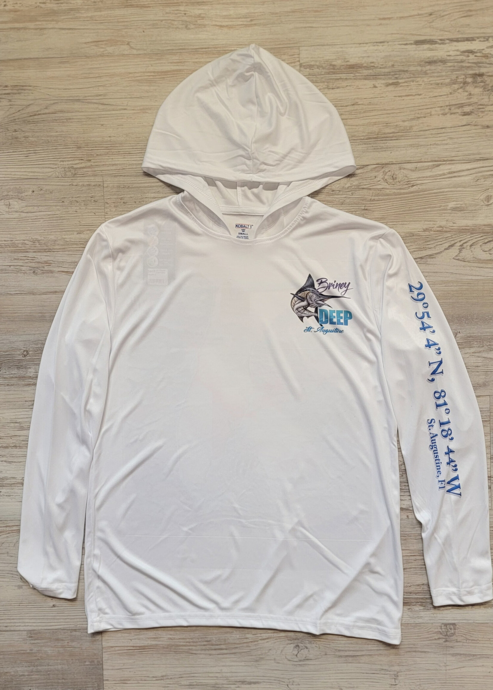Briney Deep BD Florida Fish L/S Hoodie White