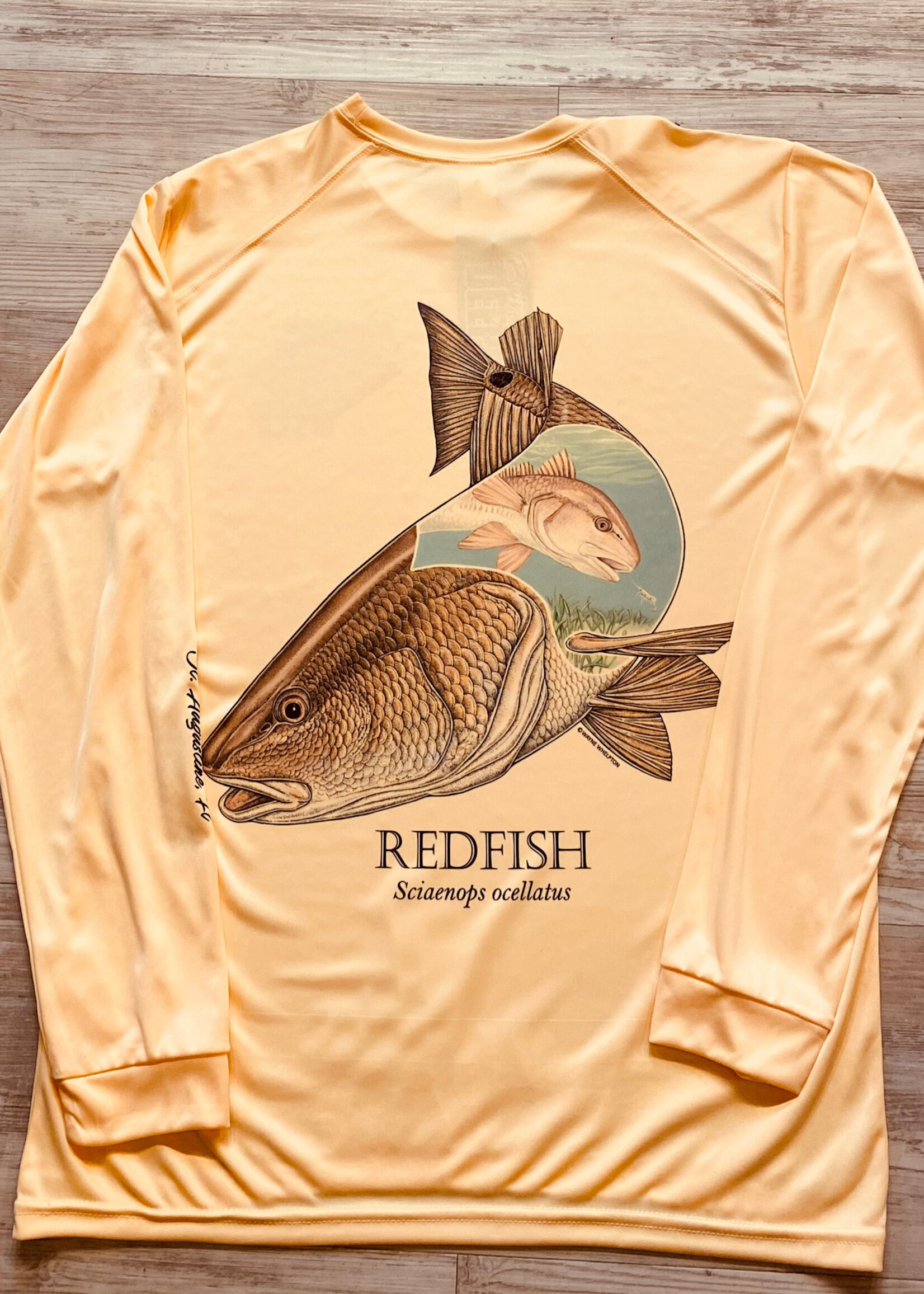 Briney Deep BD Redfish L/S Perf Peach