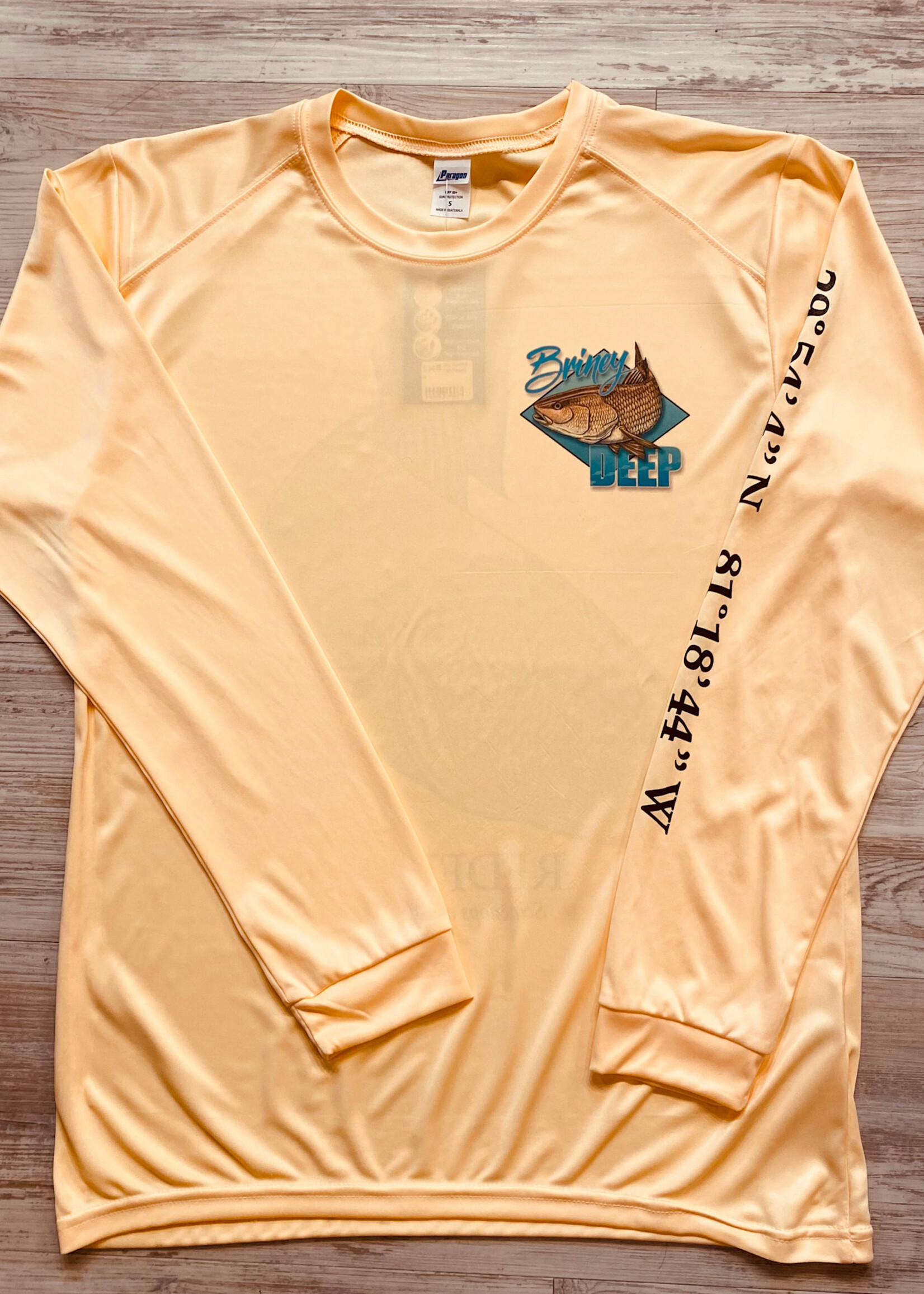Briney Deep BD Redfish L/S Perf Peach
