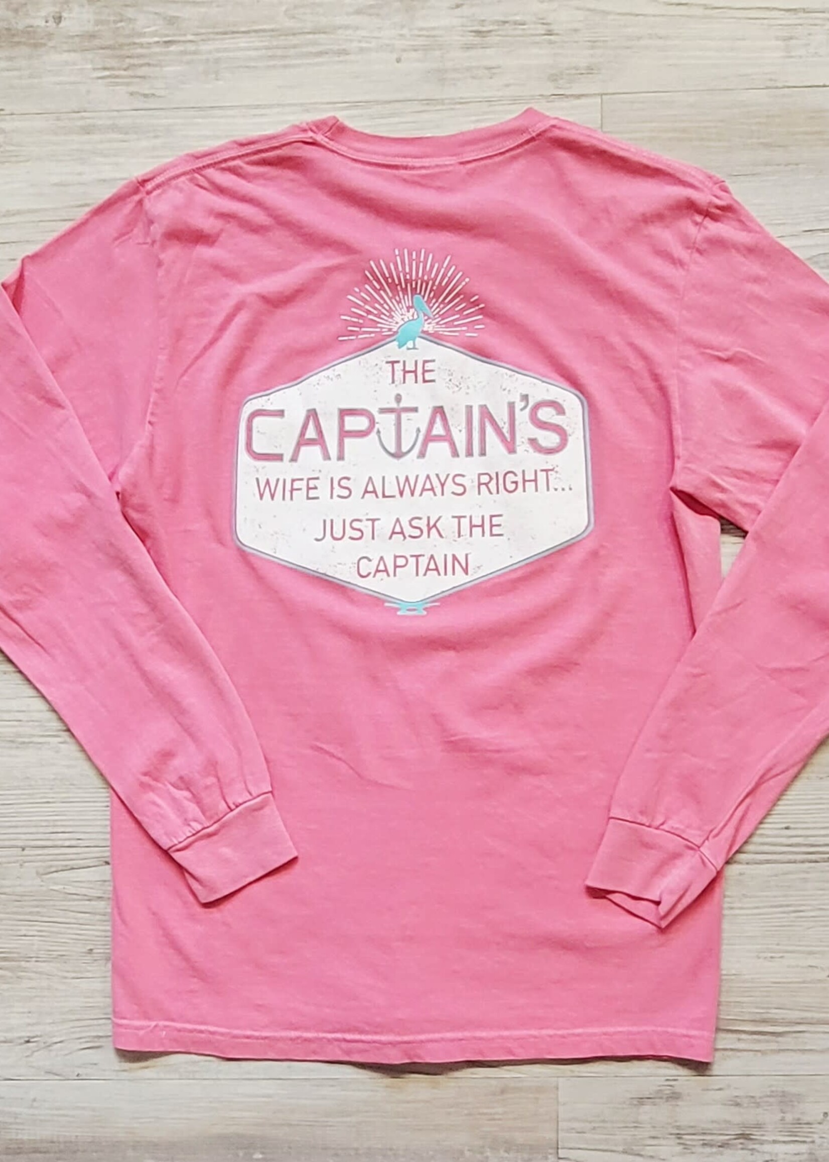 Comfort Colors SES Captains Wife L/S Crunchberry