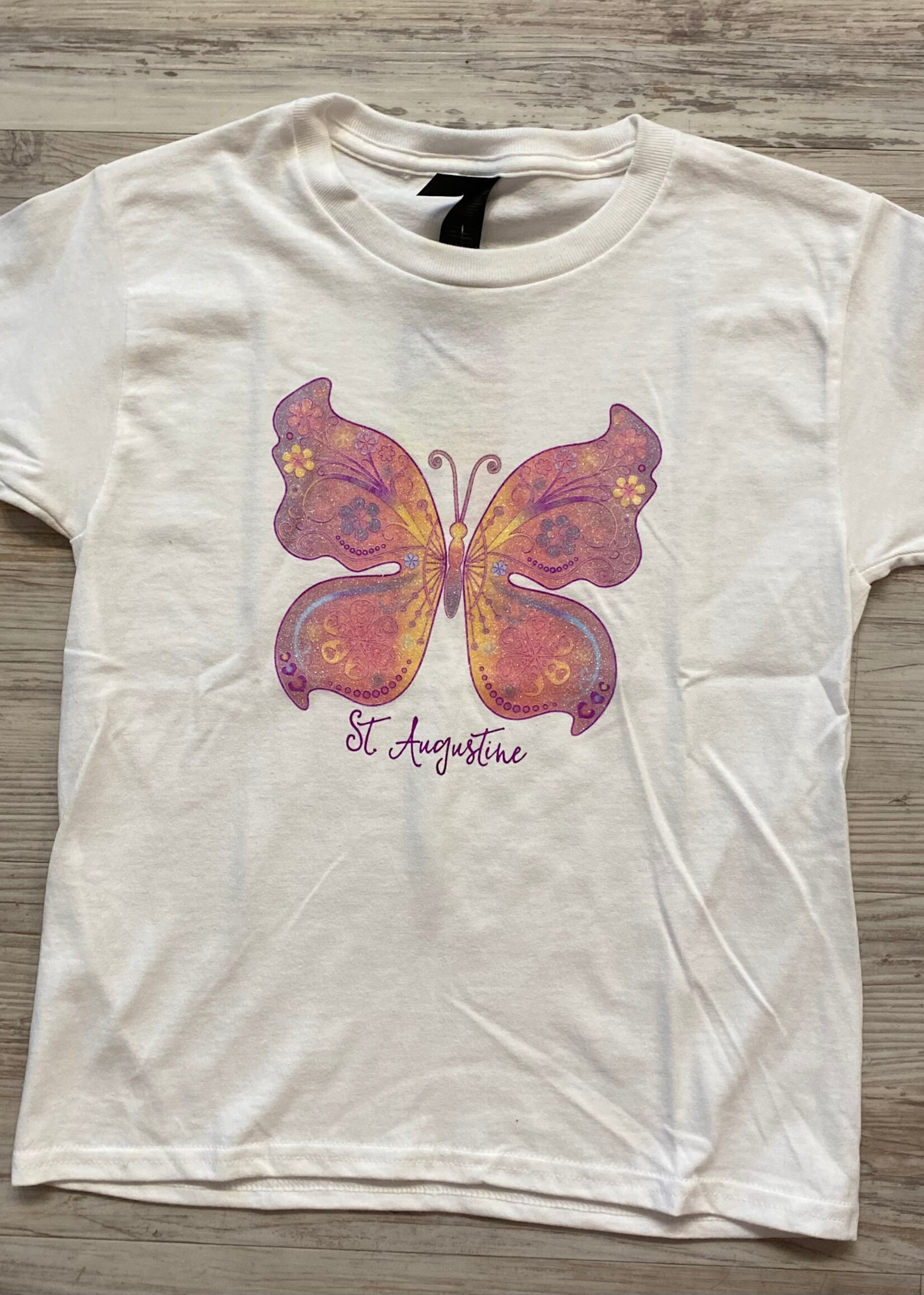 Gildan Glitter Butterfly Youth  S/S