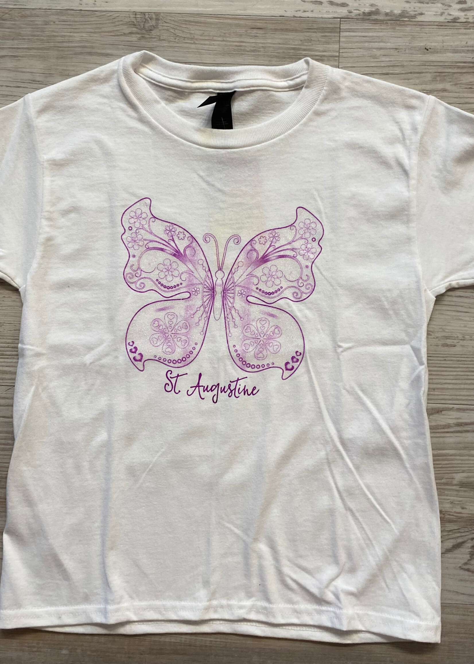 Gildan Glitter Butterfly Youth  S/S