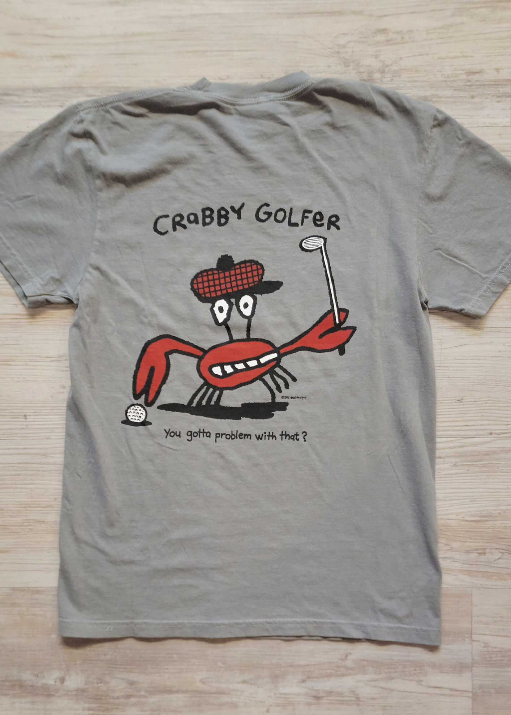 Comfort Colors BH Crabby Golfer S/S Grey