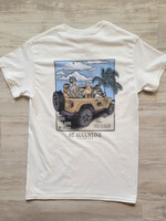 Jeep Dogs White Adult S/S T