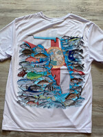 Sport-Tek BD Florida Fish S/S White