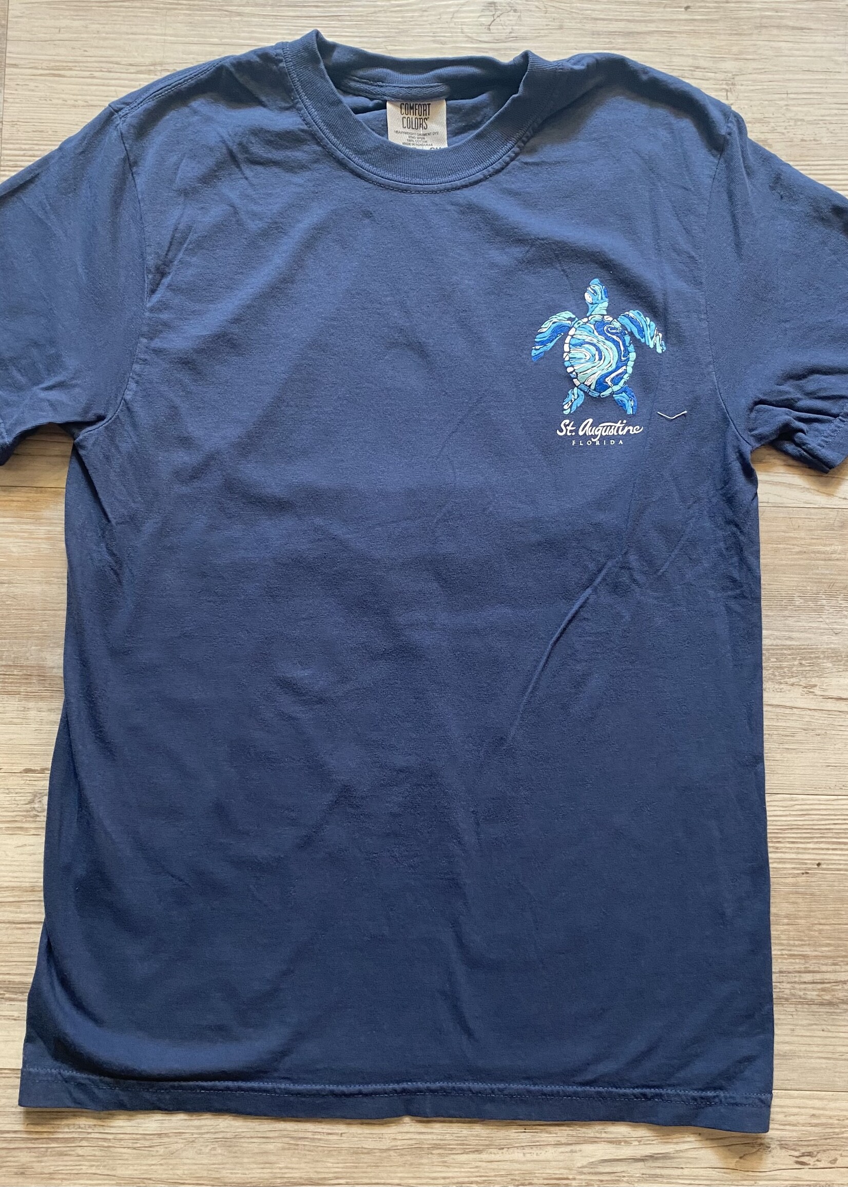 Wavy Turtle S/S Navy