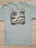 District Alligator Bones S/S Heather Sage DM108
