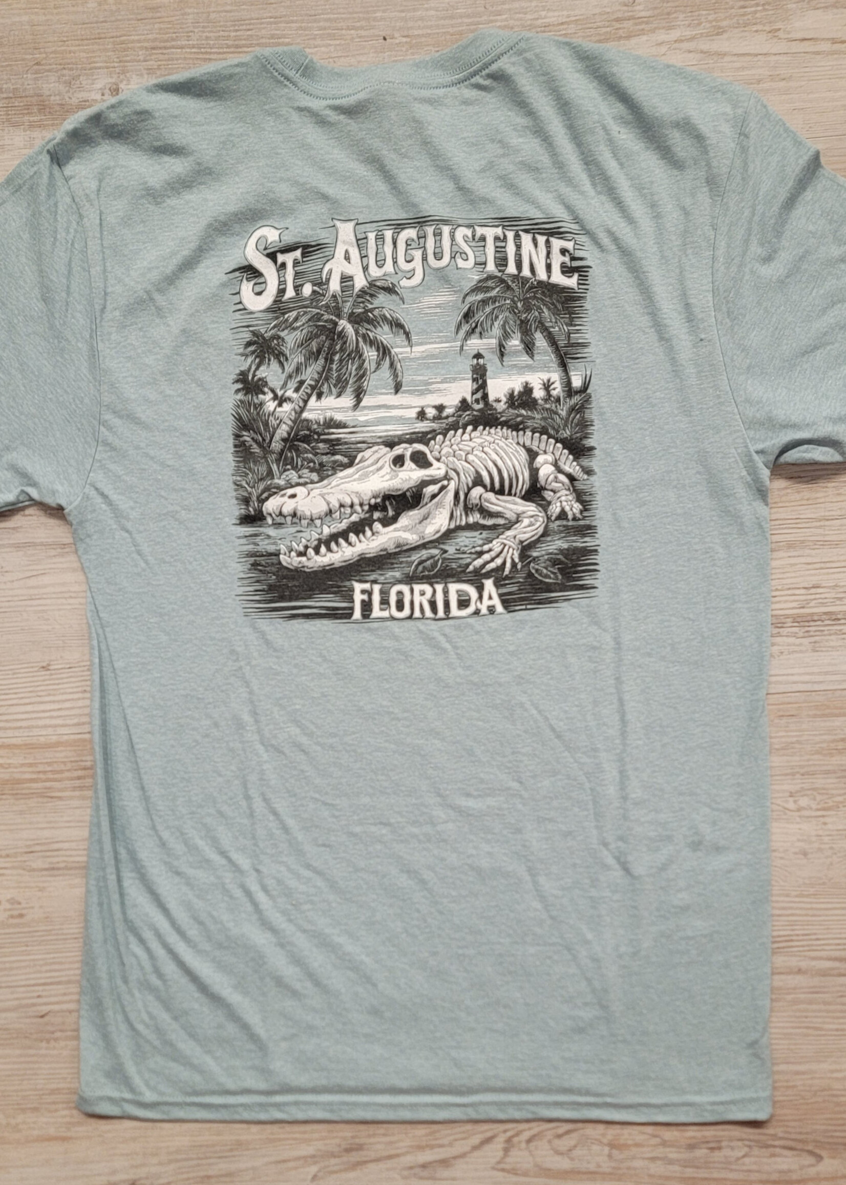 District Alligator Bones S/S Heather Sage DM108