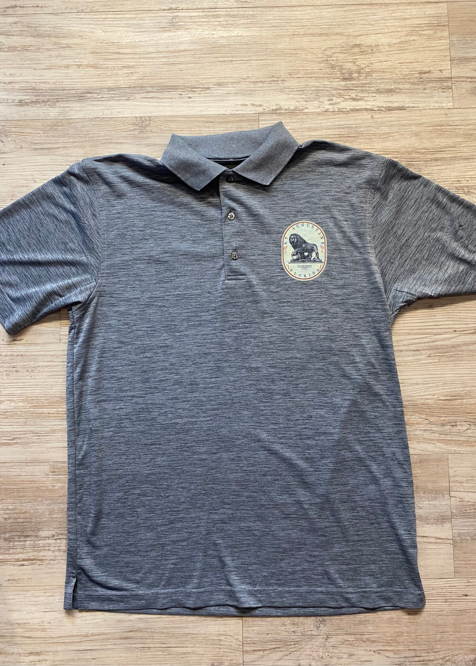 Lion Polo S/S Steel Grey