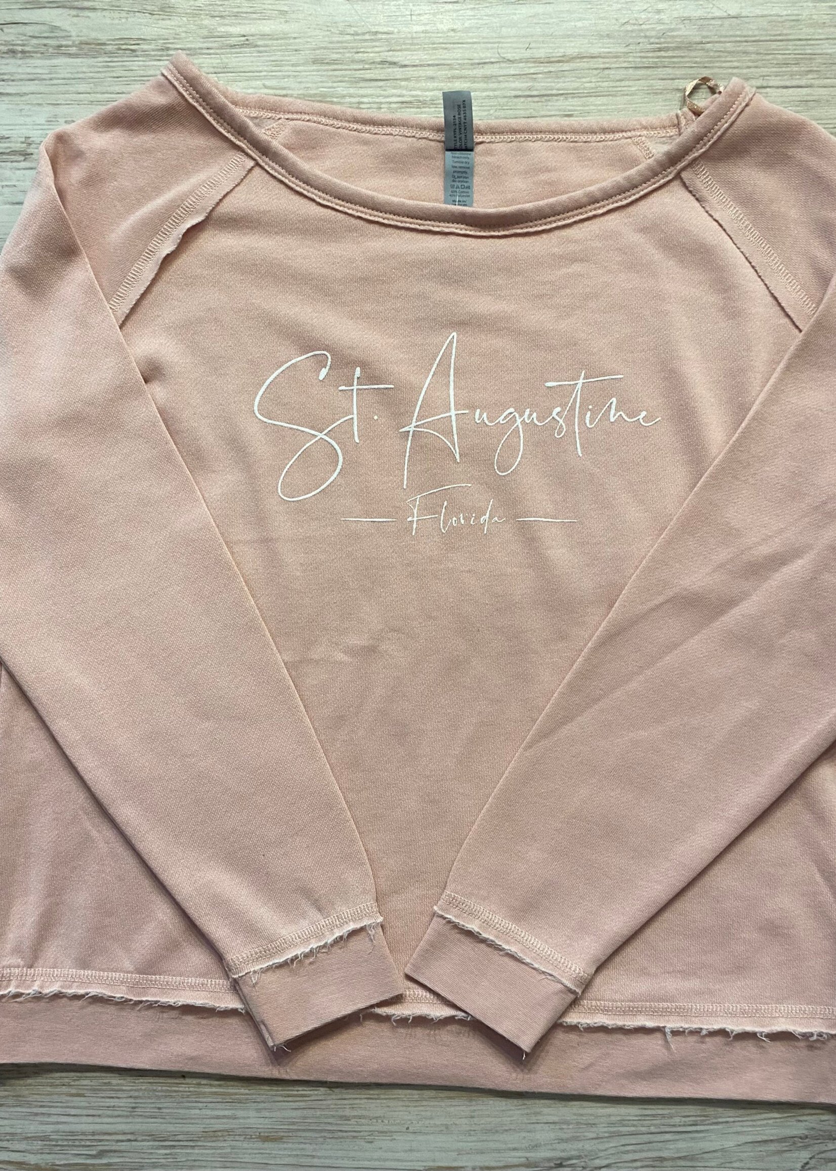 Santorini Script Scoop Neck - Rose YFL-2134