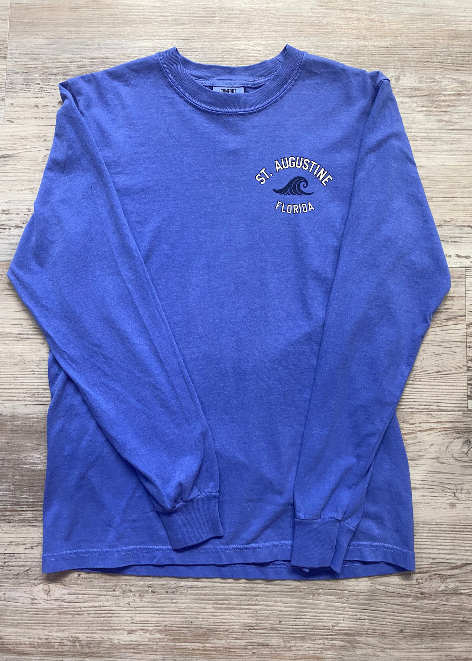 Vintage Wave L/S Flo Blue