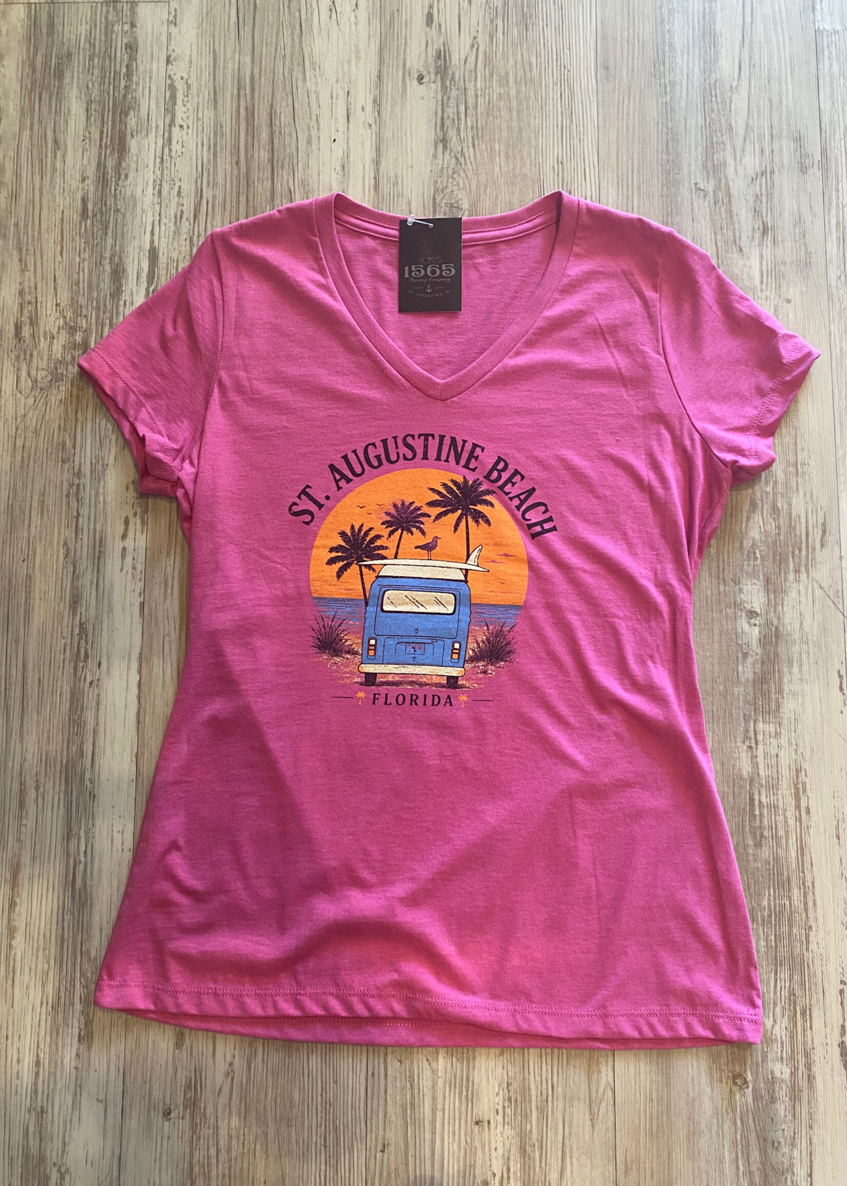 Surf Bus Sunset S/S Rasberry