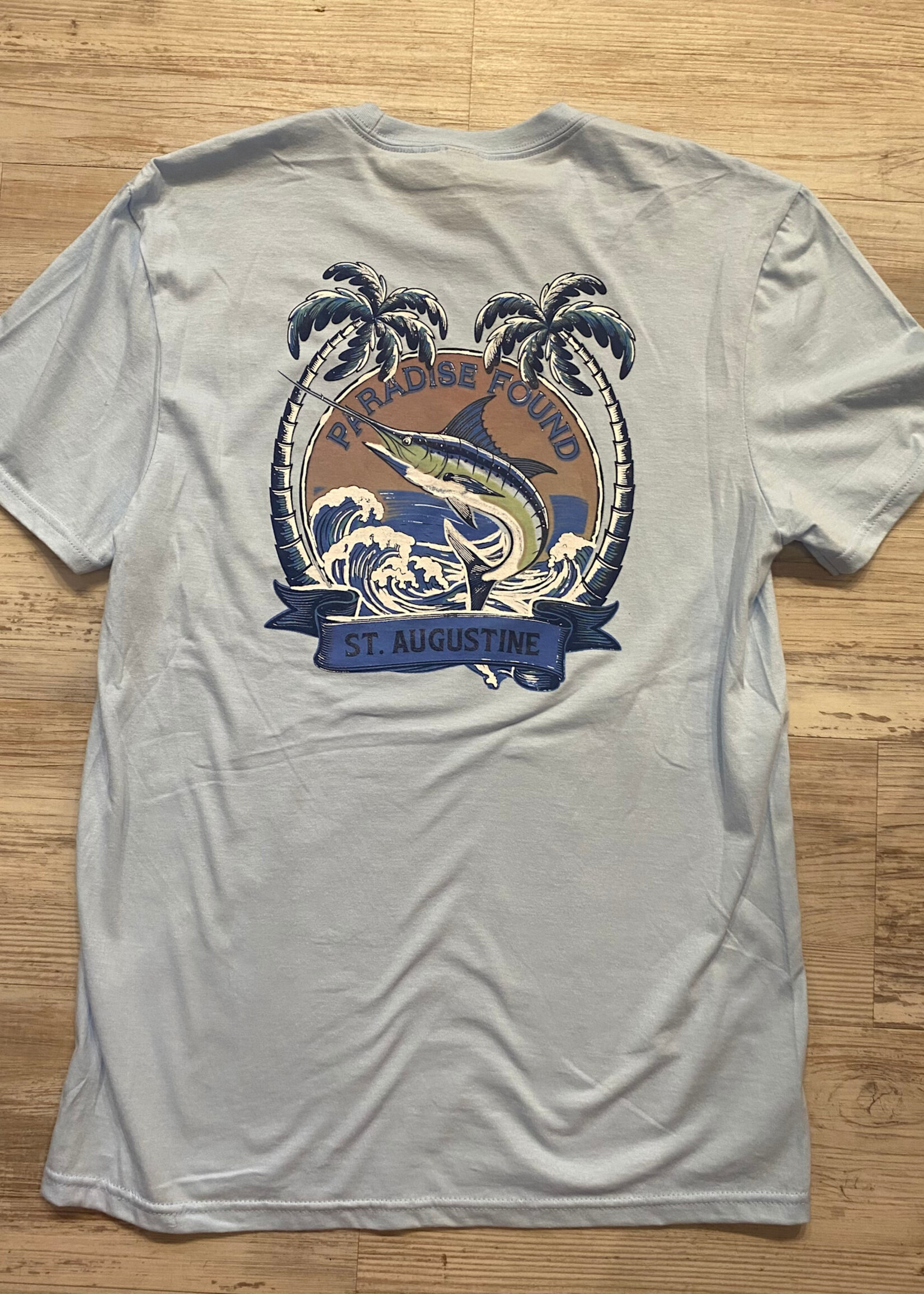 Paradise Found Marlin S/S Lt Blue
