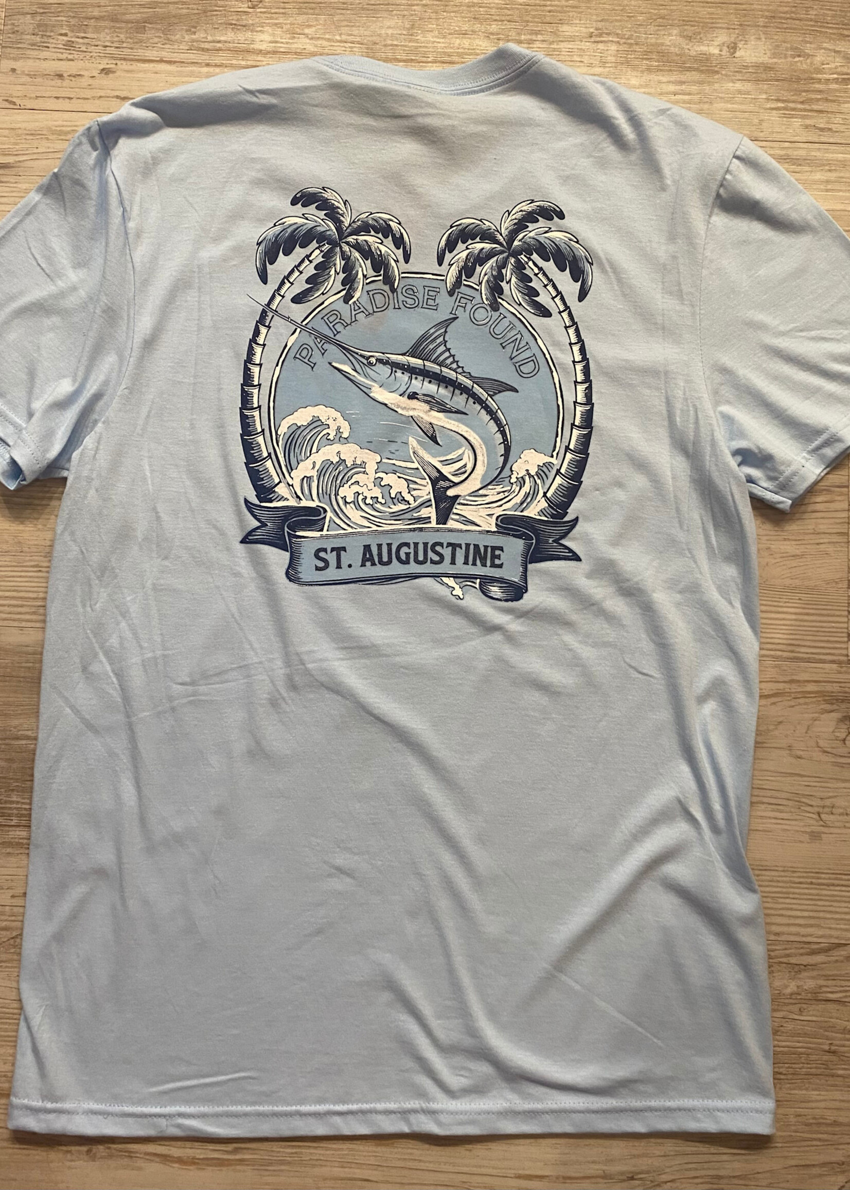 Paradise Found Marlin S/S Lt Blue