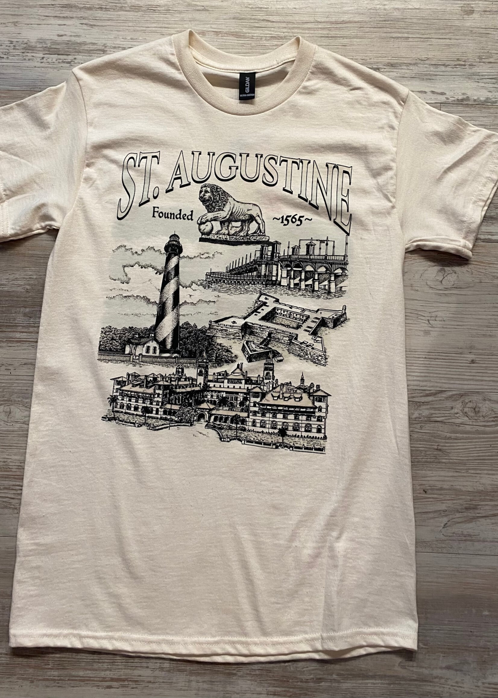 Gildan St Augustine Founded S/S